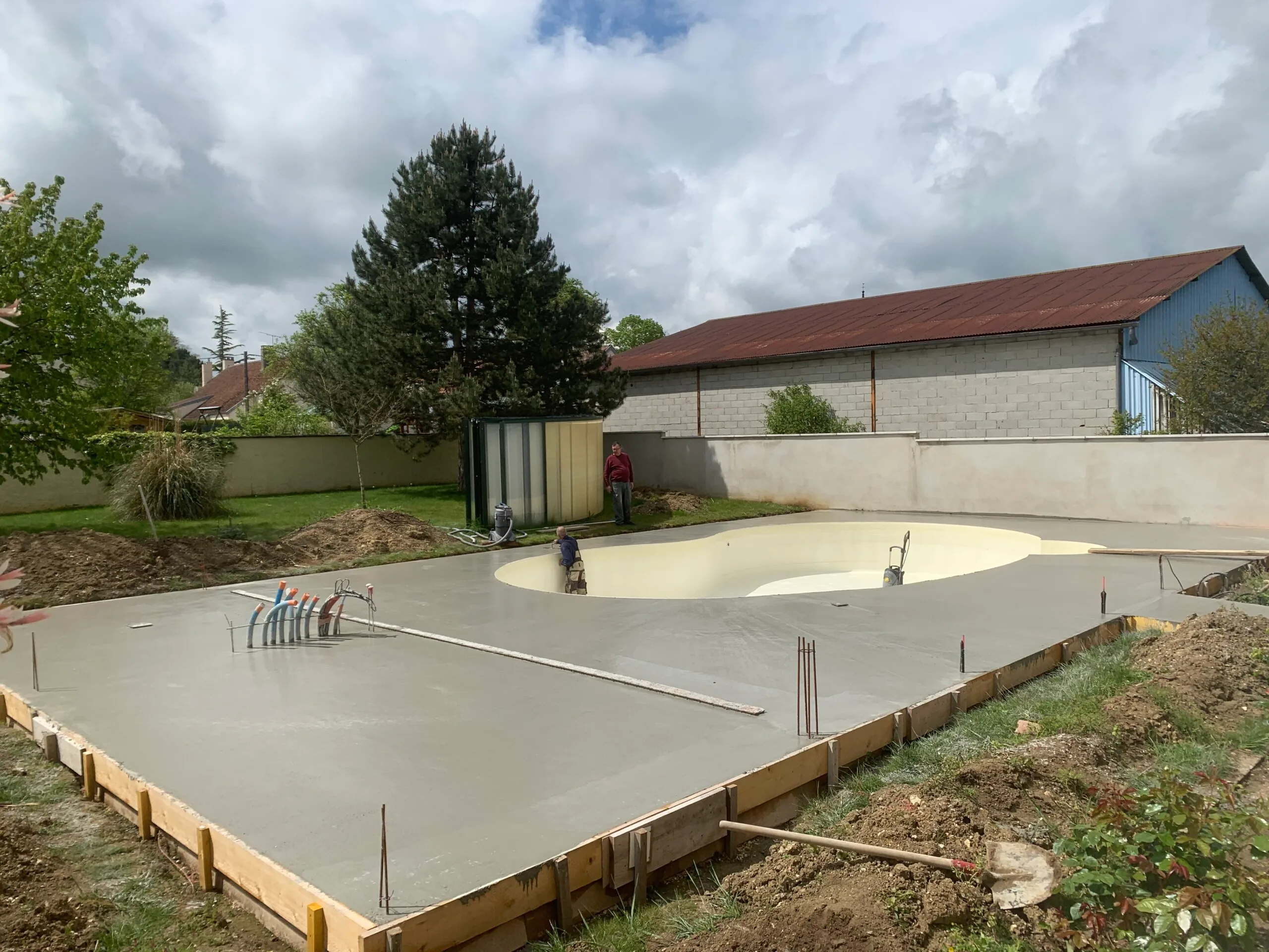 Construction piscine avec cabanon - SARL Rouget Sébastien