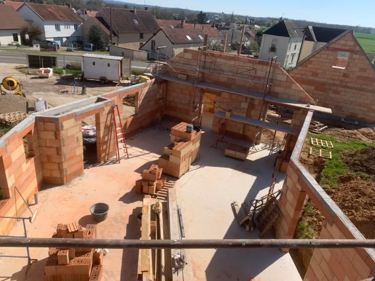 Construction maison individuelle en brique - SARL Rouget Sébastien