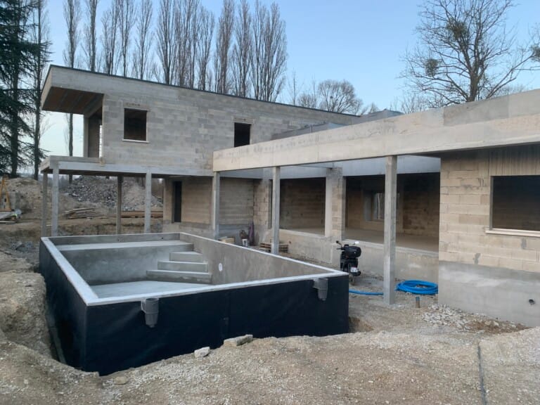 Construction maison d'architecte par maçonnerie Rouget